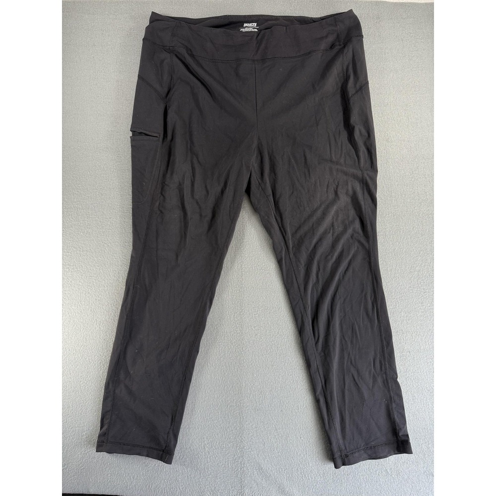 Duluth Trading Co Leggings Mens 2XL Black Compression Stretch Pockets Athletic‎